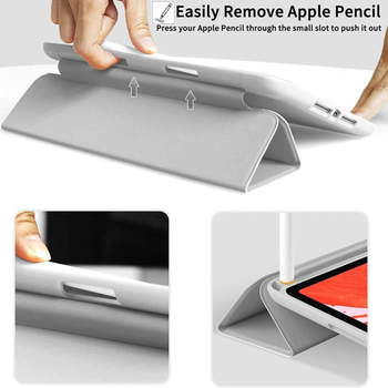 Kožno zaštitno kućište s pretincem za olovku za iPad Air 4 10,2 i 10,9 inča, futrola za tablet sa funkcijom spavanja.