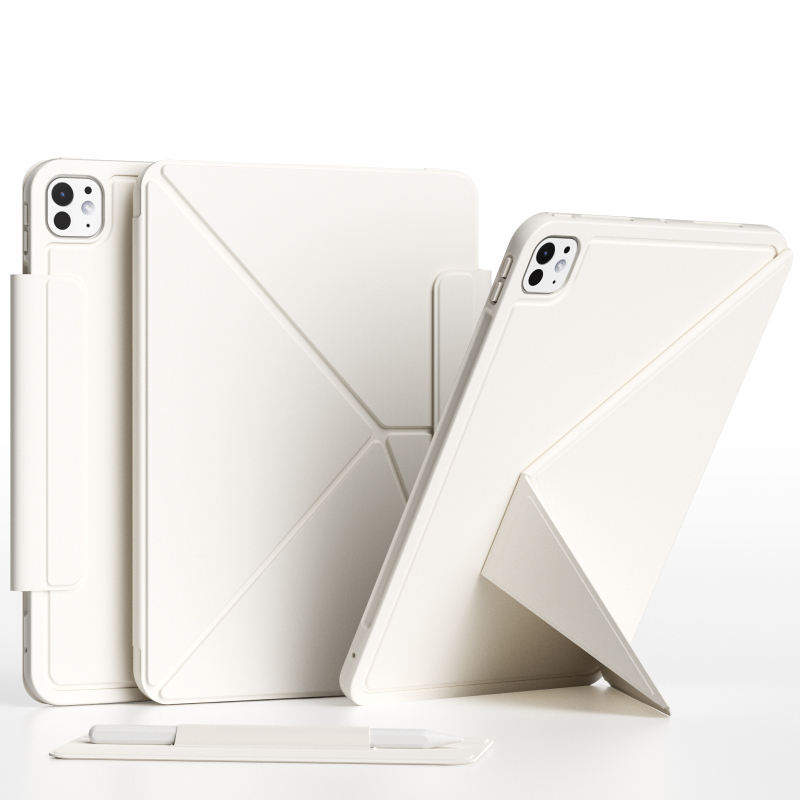 PU kožené puzdro s magnetickým zapínaním a nastaviteľnou oporou pre iPad Air 13, iPad Pro 11 a iPad 11