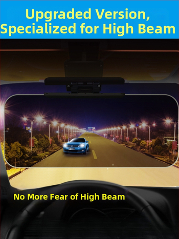 Антибляк огледало за кола, монтаж с лепило, универсално пасване, прост стил