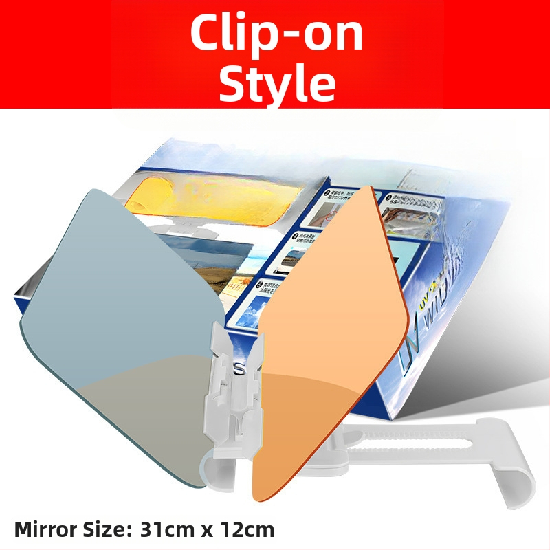 Антибляк огледало за кола, монтаж с лепило, универсално пасване, прост стил