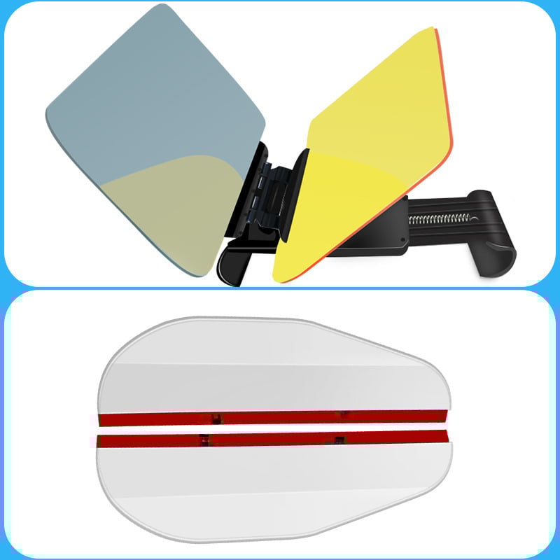 Антибляк огледало за кола, монтаж с лепило, универсално пасване, прост стил