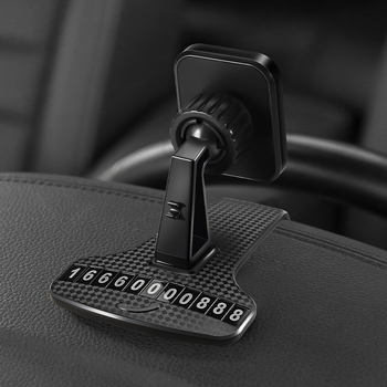 Автомобилен държач за телефон с директен изглед – магнитен монтаж snap-on, съвместим със слънчев сенник, табло и огледало за обратно виждане.