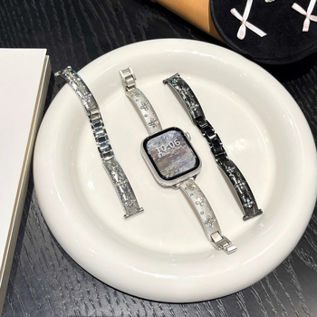 Buccellati-inspirirana metalna narukvica za Apple Watch S10 – ženski metalni kaiš, 38–49 mm