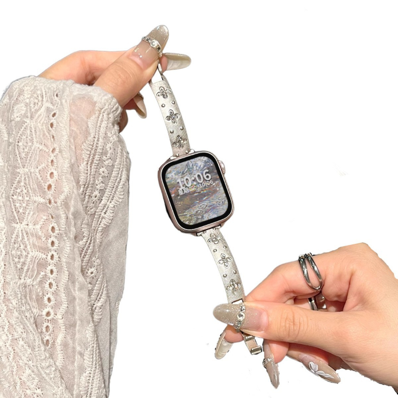 Buccellati-inspirirana metalna narukvica za Apple Watch S10 – ženski metalni kaiš, 38–49 mm