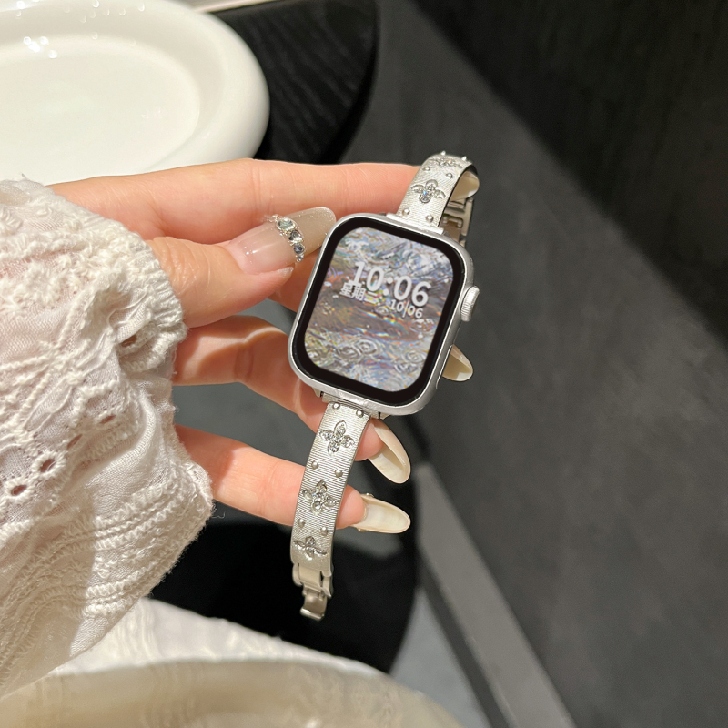 Buccellati-inspirirana metalna narukvica za Apple Watch S10 – ženski metalni kaiš, 38–49 mm