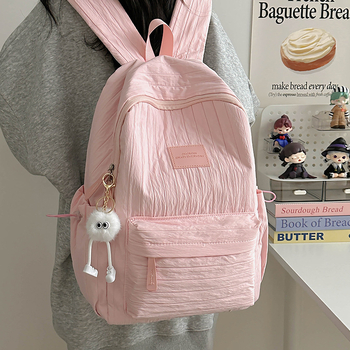 Rucsac din nylon, impermeabil, capacitate mare, stil de agrement pentru călătorii, pentru școală