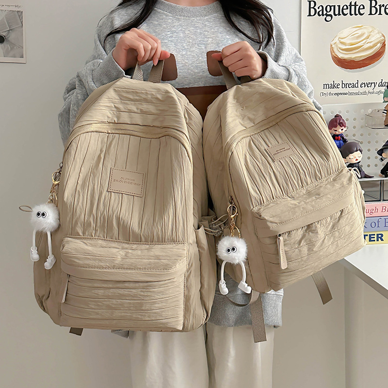 Rucsac din nylon, impermeabil, capacitate mare, stil de agrement pentru călătorii, pentru școală