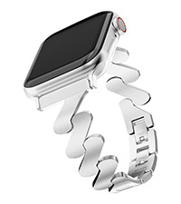 Ženski metalni kaiš s valovitim uzorkom za Apple Watch i Samsung pametni sat, 14 mm