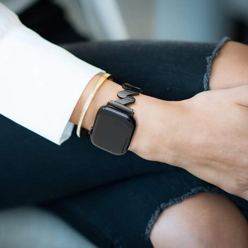 Ženski metalni kaiš s valovitim uzorkom za Apple Watch i Samsung pametni sat, 14 mm