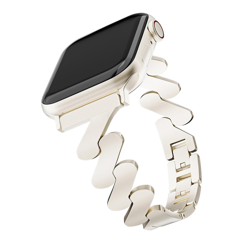 Ženski metalni kaiš s valovitim uzorkom za Apple Watch i Samsung pametni sat, 14 mm