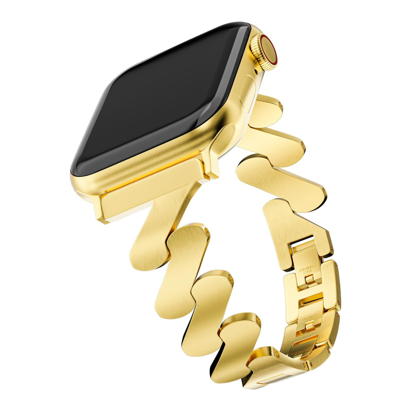 Ženski metalni kaiš s valovitim uzorkom za Apple Watch i Samsung pametni sat, 14 mm