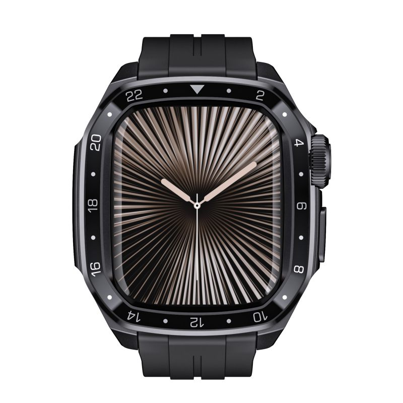 Λουρί Apple Watch Dingrui – Σιλικόνη + Κράμα Ψευδάργυρου, Κούμπωμα με Πιν, Αθλητικό Στυλ, Για Apple Watch