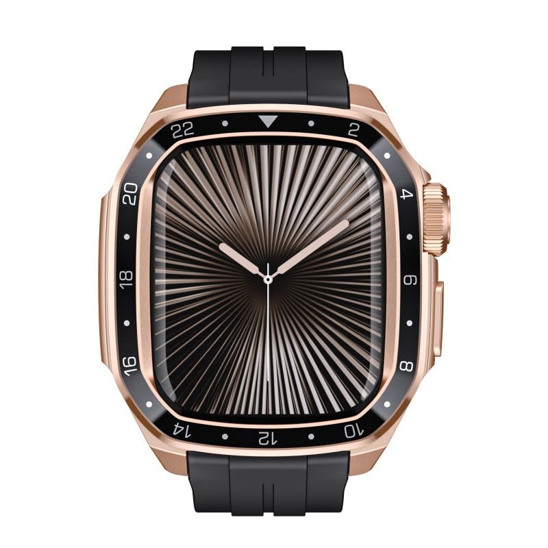 Λουρί Apple Watch Dingrui – Σιλικόνη + Κράμα Ψευδάργυρου, Κούμπωμα με Πιν, Αθλητικό Στυλ, Για Apple Watch