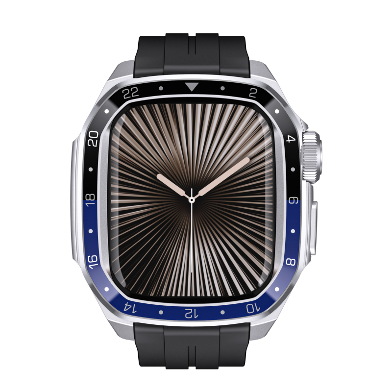 Λουρί Apple Watch Dingrui – Σιλικόνη + Κράμα Ψευδάργυρου, Κούμπωμα με Πιν, Αθλητικό Στυλ, Για Apple Watch