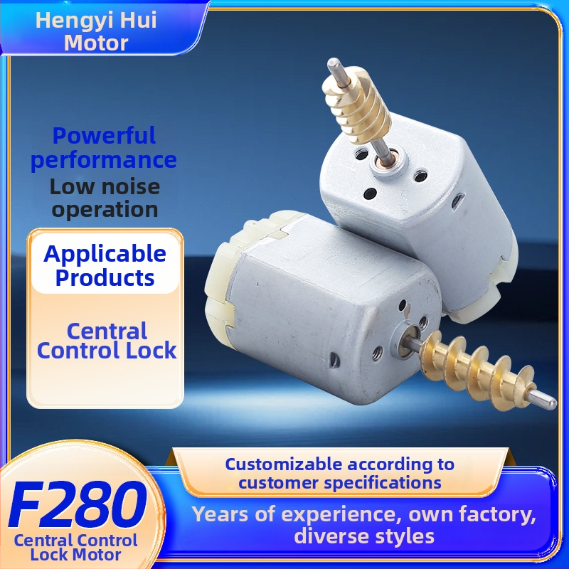 Kefový motor F280 DC motor pre automobilový postrekovač, masážne zariadenie a vodné čerpadlo (Model: F280; Typ: kefový motor; Prúd: DC; Napätie: DC ≤ 36V; Účinnosť: 75%)