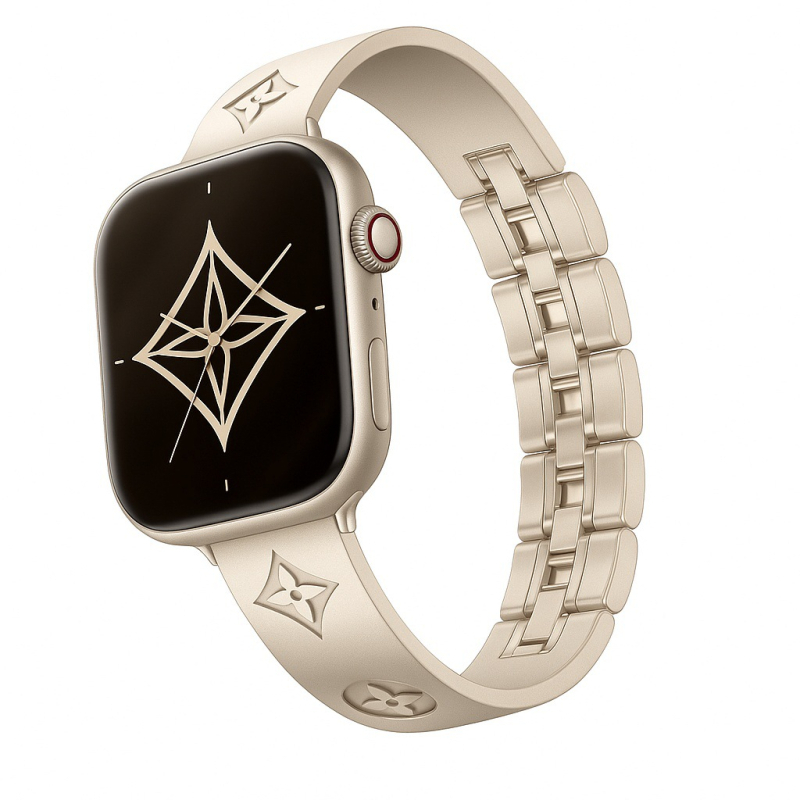 Narukvica za sat od 316L nehrđajućeg čelika s uzorkom četverolistne deteline, kompatibilna sa svim serijama Apple Watch Cd12Max