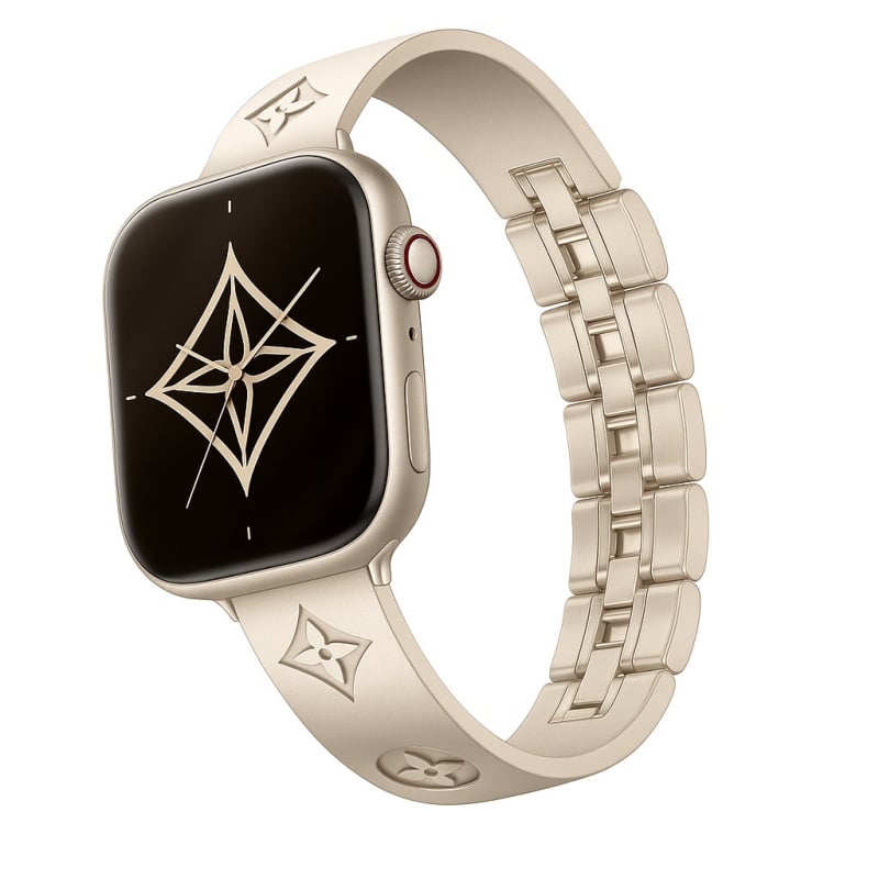 Narukvica za sat od 316L nehrđajućeg čelika s uzorkom četverolistne deteline, kompatibilna sa svim serijama Apple Watch Cd12Max