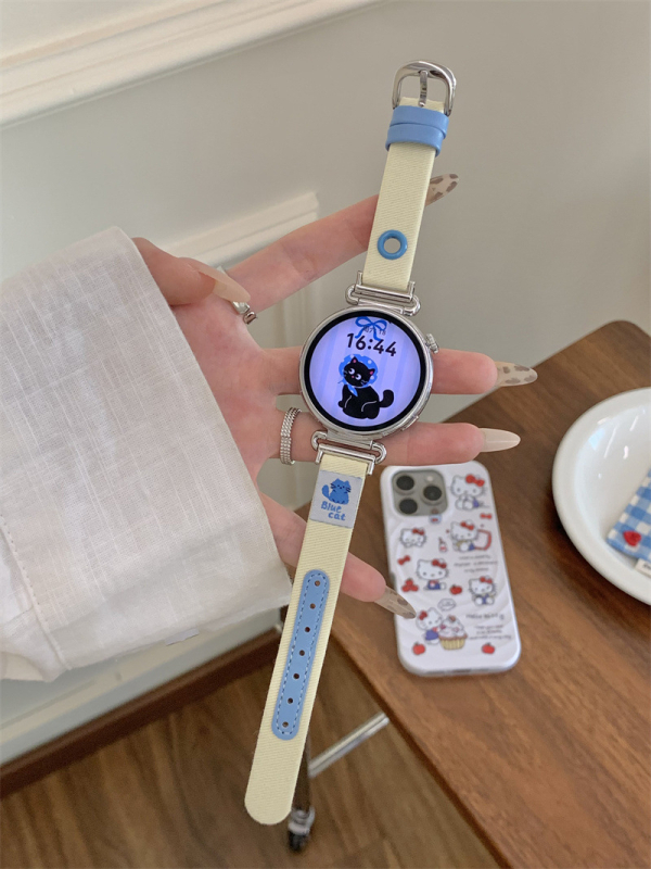 Narukvica za Huawei GT6 GT5 Pro sat, kanvas denim, kopča s iglom, marka Three Thousand Episodes, suvremen stil