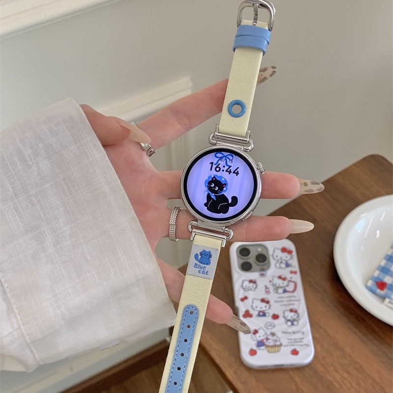 Narukvica za Huawei GT6 GT5 Pro sat, kanvas denim, kopča s iglom, marka Three Thousand Episodes, suvremen stil