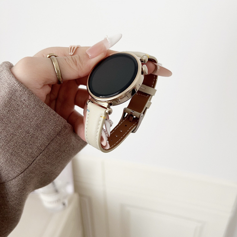 Curea de ceas din piele de miel autentică, cu cataramă cu pin, pentru ceasuri Apple și Huawei, stil modern, potrivire personalizată