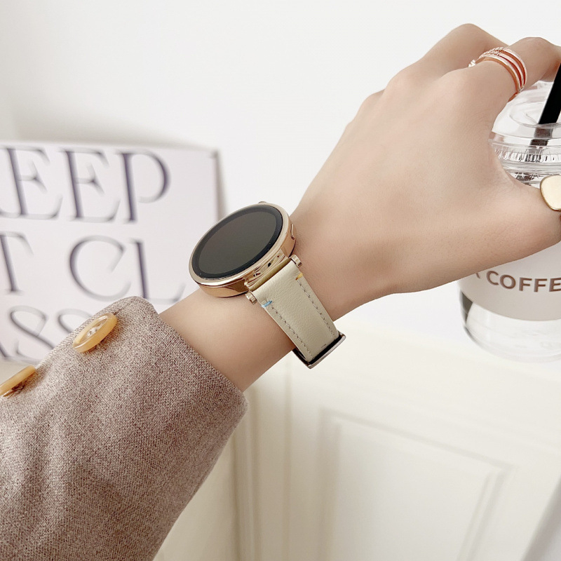 Curea de ceas din piele de miel autentică, cu cataramă cu pin, pentru ceasuri Apple și Huawei, stil modern, potrivire personalizată