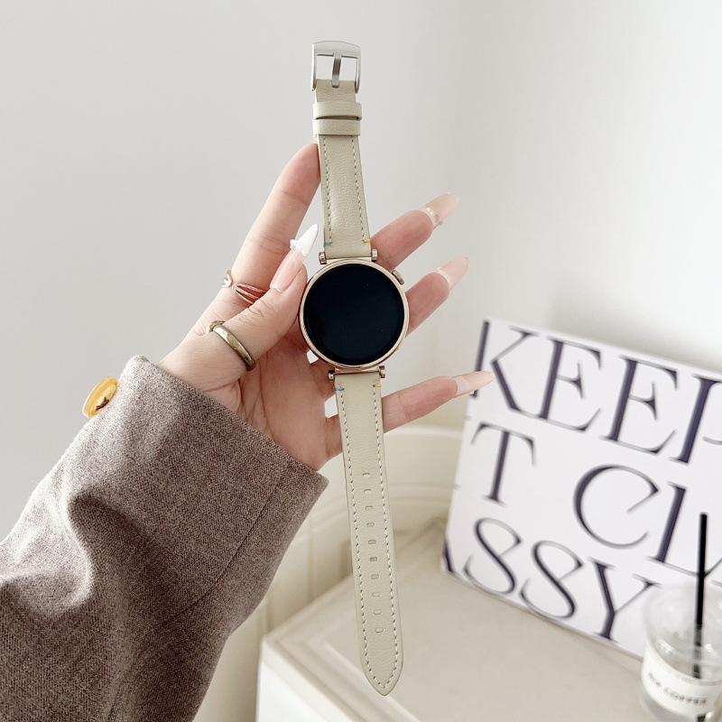 Curea de ceas din piele de miel autentică, cu cataramă cu pin, pentru ceasuri Apple și Huawei, stil modern, potrivire personalizată