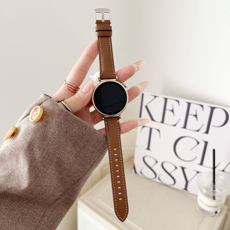 Curea de ceas din piele de miel autentică, cu cataramă cu pin, pentru ceasuri Apple și Huawei, stil modern, potrivire personalizată