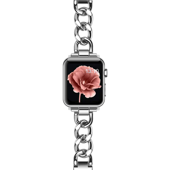 Metalni kaiš za Apple Watch S10 s denim lančanim uzorkom, jednoredni dizajn, ženski model