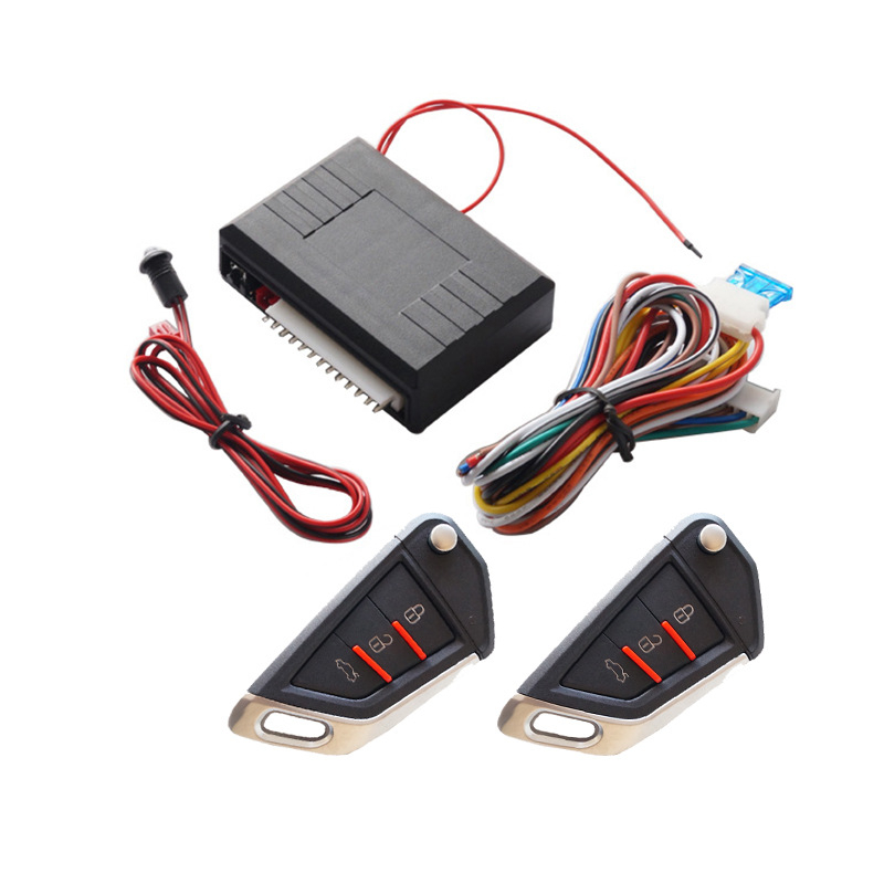 12V automašīnas centrālā aizslēga sistēma ar attālo vadību un bagāžnieka atvēršanu