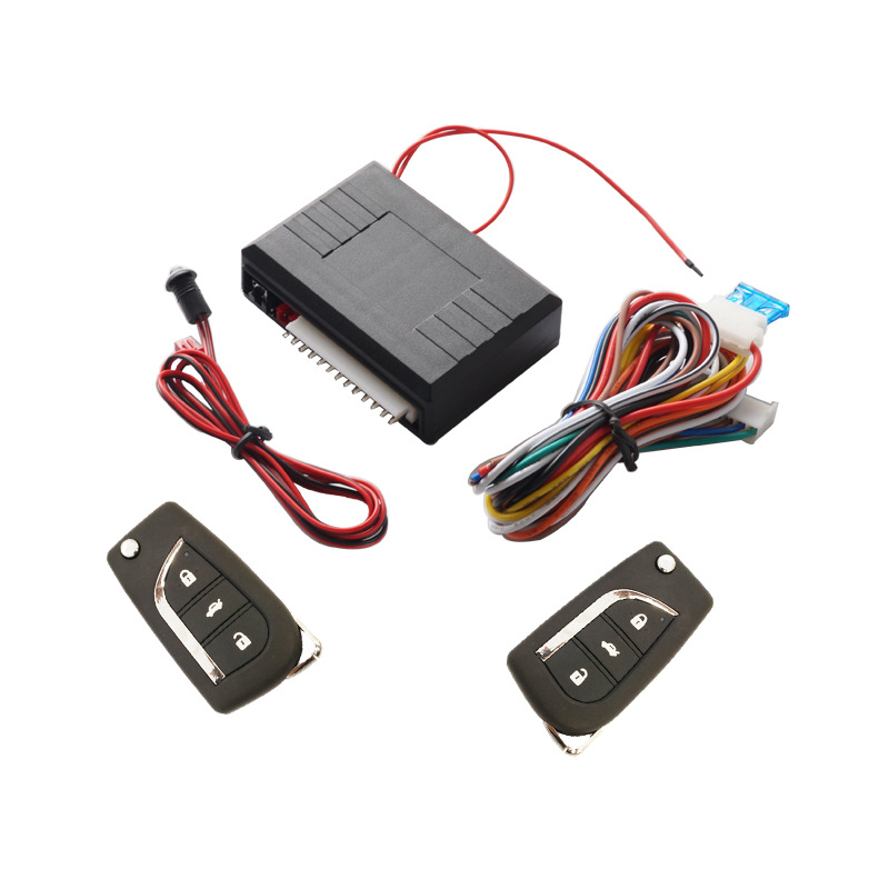 12V automašīnas centrālā aizslēga sistēma ar attālo vadību un bagāžnieka atvēršanu