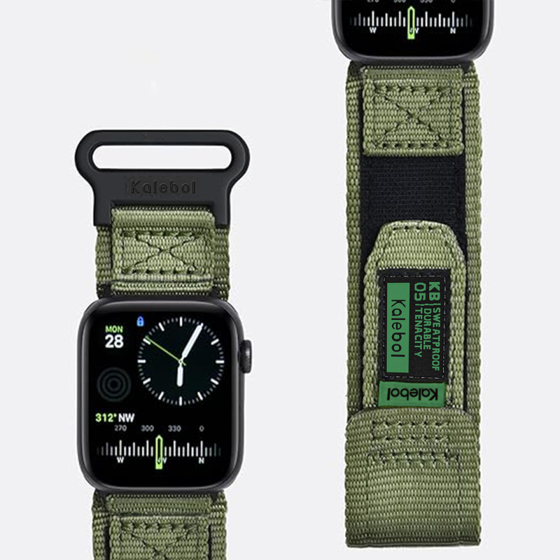Naramnica od platnene najlonske trake za Apple Watch S9 s Velcro kopčom, kompatibilna sa S8/S7/S6/S5 SE