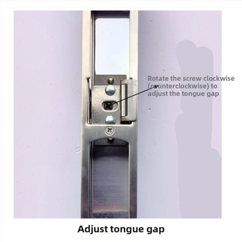 Durvju slēdzenes piederumu komplekts — regulējams centrālais vadības mehānisms, nerūsējošs tērauds un dzelzs, mūsdienīgs minimālisma stils