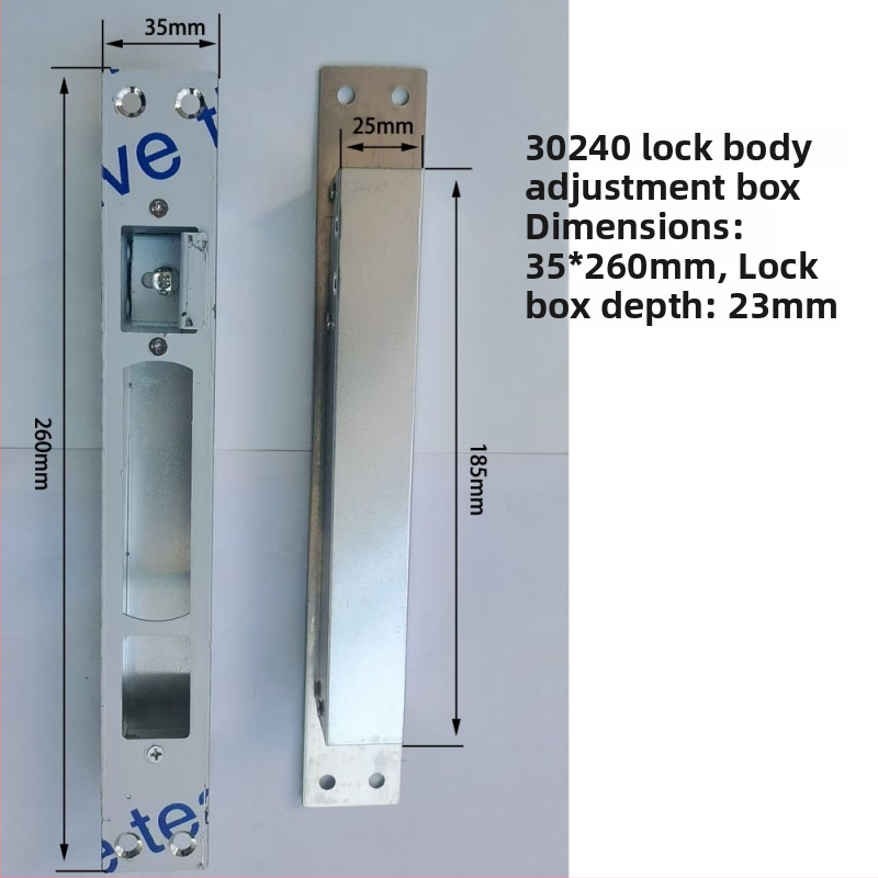 Durvju slēdzenes piederumu komplekts — regulējams centrālais vadības mehānisms, nerūsējošs tērauds un dzelzs, mūsdienīgs minimālisma stils