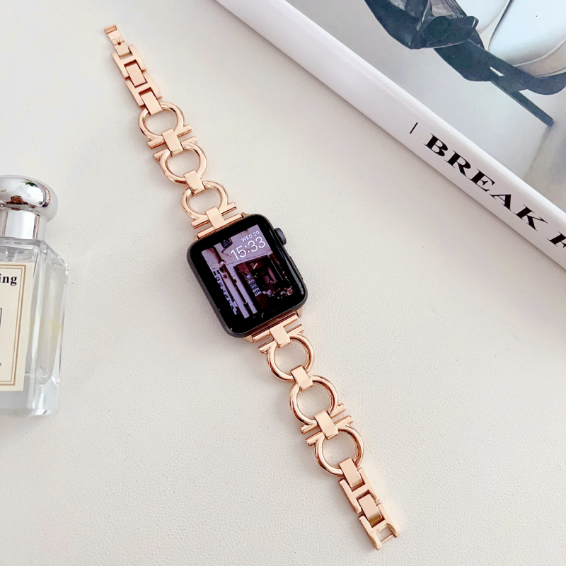 Metalni lančani remen za Apple Watch — kružni oblik O, stil