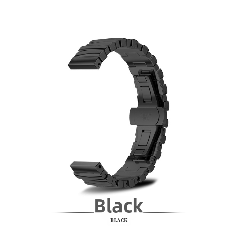 Kovový náramok na hodinky kompatibilný s Apple iWatch S10, Huawei 11 Pro, Xiaomi 89 Pro, Redmi 6 – dĺžka 16 cm, šírka 14 mm, motýľová pracka, nepravidelný dizajn