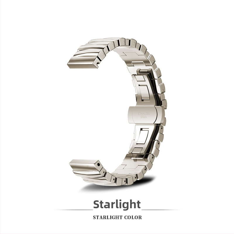 Kovový náramok na hodinky kompatibilný s Apple iWatch S10, Huawei 11 Pro, Xiaomi 89 Pro, Redmi 6 – dĺžka 16 cm, šírka 14 mm, motýľová pracka, nepravidelný dizajn