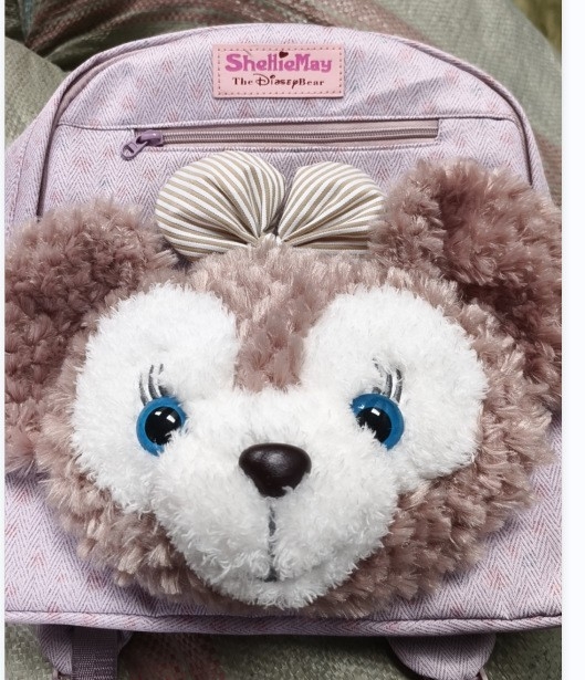 Rucsac din pânză pentru uz zilnic, unisex, cu model animal, bretele curbate și căptușeală poliester
