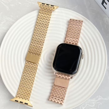 Brățară metalică pentru Apple Watch, reglabilă magnetic, din oțel, Ailesi