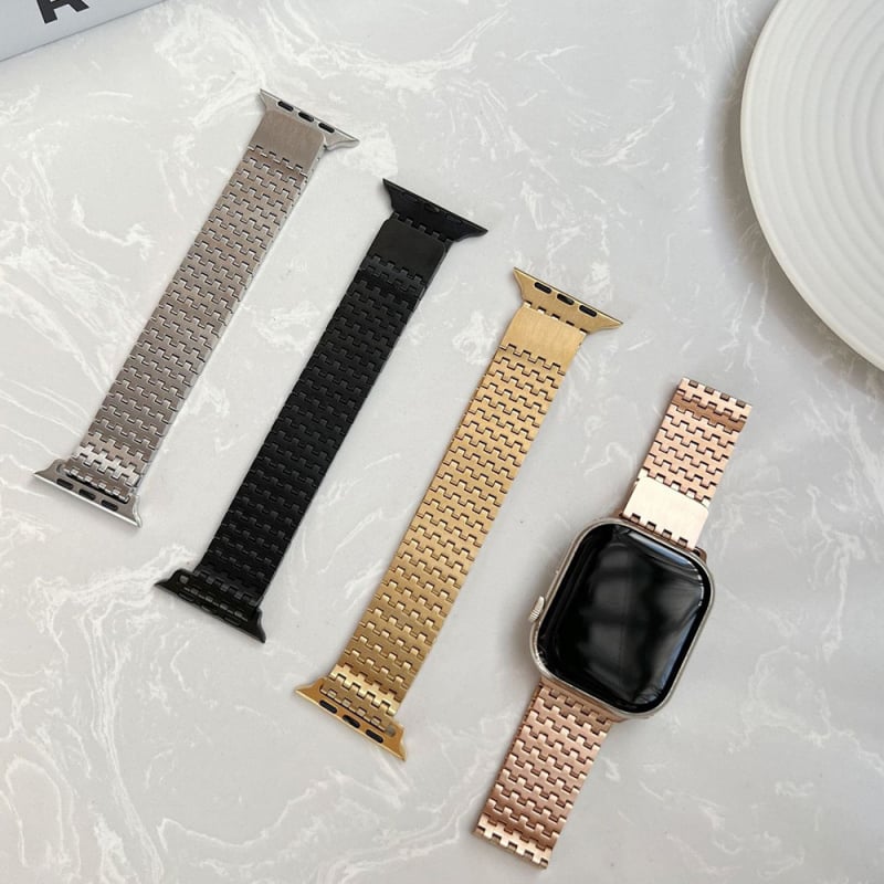 Brățară metalică pentru Apple Watch, reglabilă magnetic, din oțel, Ailesi