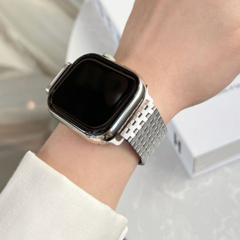 Brățară metalică pentru Apple Watch, reglabilă magnetic, din oțel, Ailesi