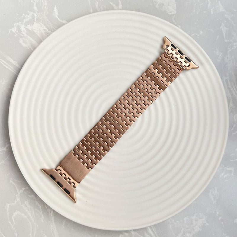 Brățară metalică pentru Apple Watch, reglabilă magnetic, din oțel, Ailesi