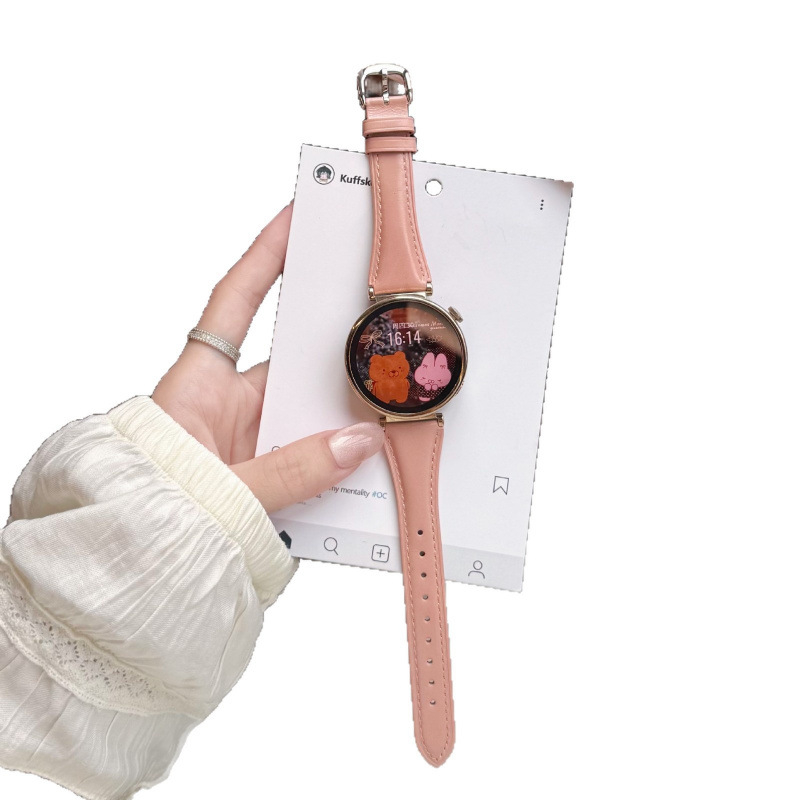 Remen od prave kože za satove 18/22 mm za Huawei GT6 GT5, Xiaomi 9 Pro i Apple Watch