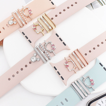 Dekorativni prsten za Apple Watch remen — univerzalna prilagodba, metal, modni stil