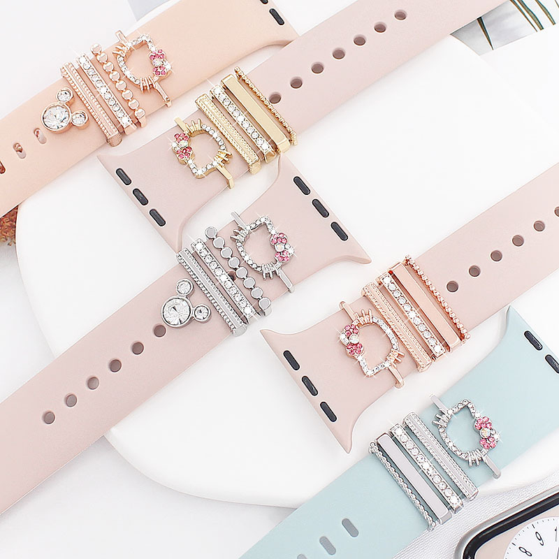 Dekorativni prsten za Apple Watch remen — univerzalna prilagodba, metal, modni stil