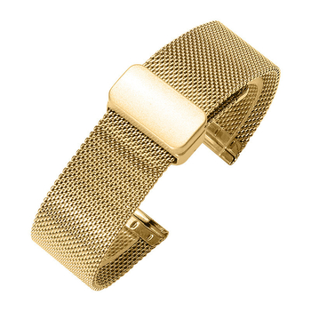 Миланезийска стоманена гривна за смарт часовници с магнитно сгъваемо закопчаване за Apple и Huawei