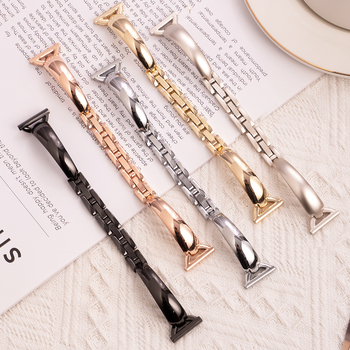 Bratara metalică cu închizătoare D pentru Apple Watch 8/9/10 – lățime 20 mm, greutate 33 g, închidere cu capse, stil modern