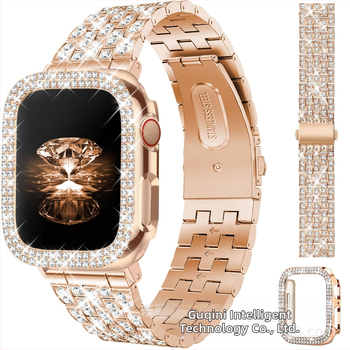 Metalni remen za Apple Watch s dijamantnom ukrašenjem i kopčom na klik