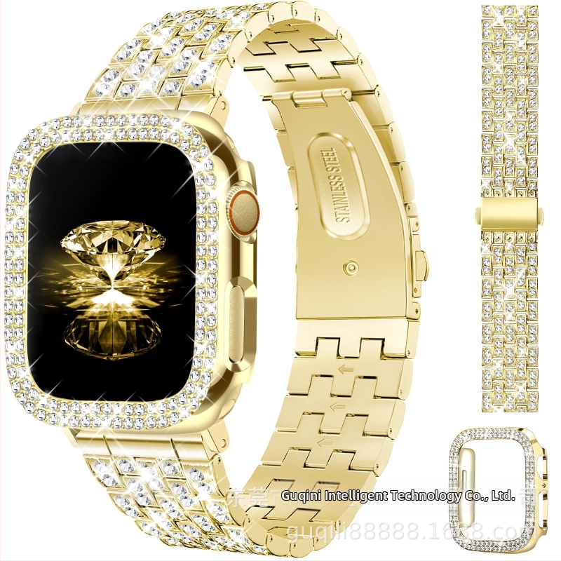 Metalni remen za Apple Watch s dijamantnom ukrašenjem i kopčom na klik