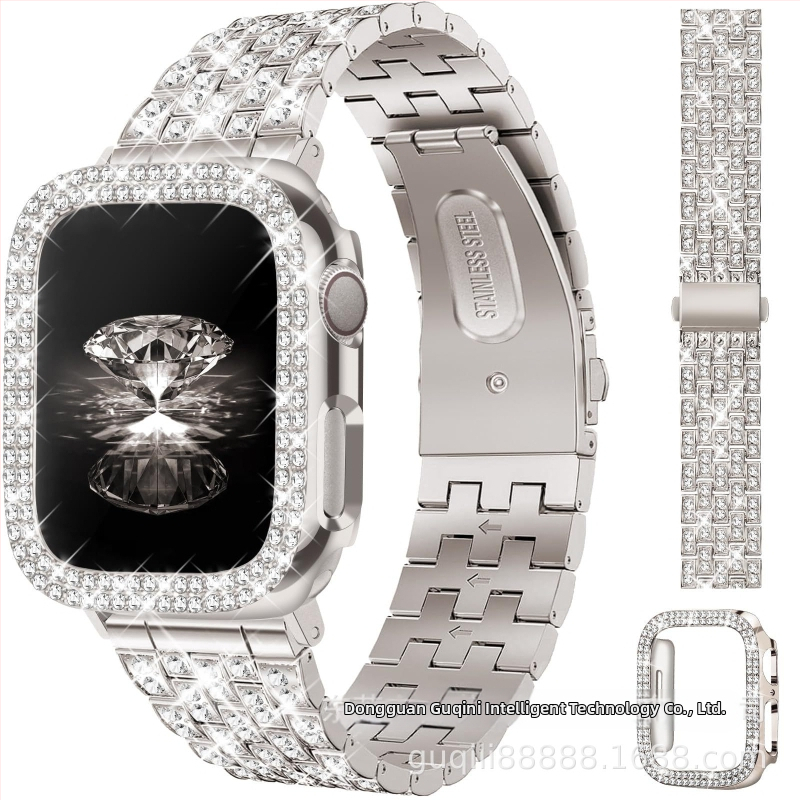 Metalni remen za Apple Watch s dijamantnom ukrašenjem i kopčom na klik