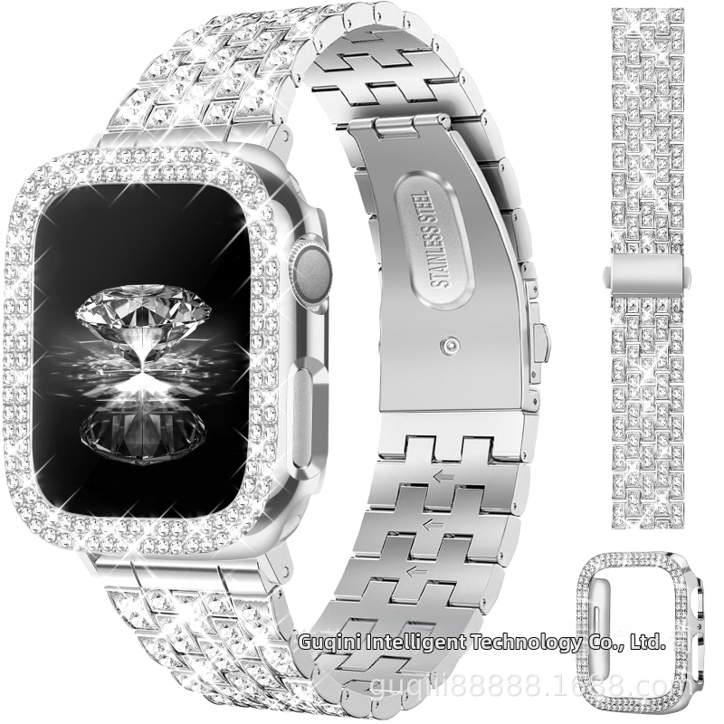 Metalni remen za Apple Watch s dijamantnom ukrašenjem i kopčom na klik